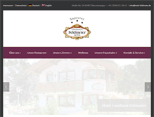 Tablet Screenshot of hotel-feldmeier.de